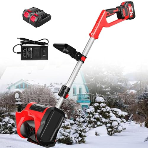 Quitanieves Eléctrico De Mano De 1200 W, Quitanieves Eléctrico Para Entrada De Vehículos, Quitanieves Con 12 Pulgadas De Ancho, 6 Pulgadas De Profundidad. Profundidad (Batería Y Cargador Incluidos)