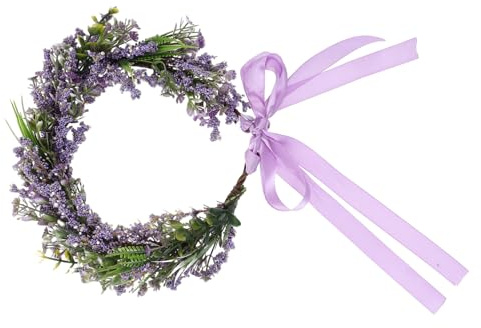 PACKOVE Corona di Fiori Porpora Leggero e Confortevole da Indossare, Fascia Floreale Elegante per Occasioni Speciali e Vacanze al Mare Colore Casuale
