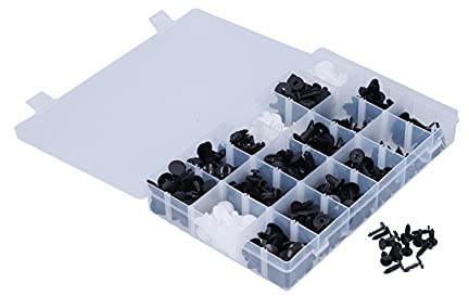 Rivetti in Plastica, 415 Pezzi di Fissaggio per Clamp/Holder di Fissaggio per Carrozzeria Auto - Rivetti in Plastica a Pressione, Set di Assortimenti di 18 Tipi Universali