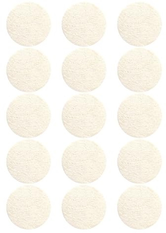 Gatuida 15 Stück Luffa Peelingpads zum Make Up Entfernen für Tiefe Reinigung Natürliche Loofah Gesichtsreinigungsschwämme Beige Sanftes Gesichtspeeling zu Hause