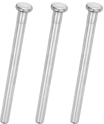 QUARKZMAN 3Pcs Perno Di Cerniera Per Porta 3.07 Inch Perni Di Sicurezza Rimovibili Per Interni Per Sostituzione E Riparazione Di Porte In Legno Residenziali Argento
