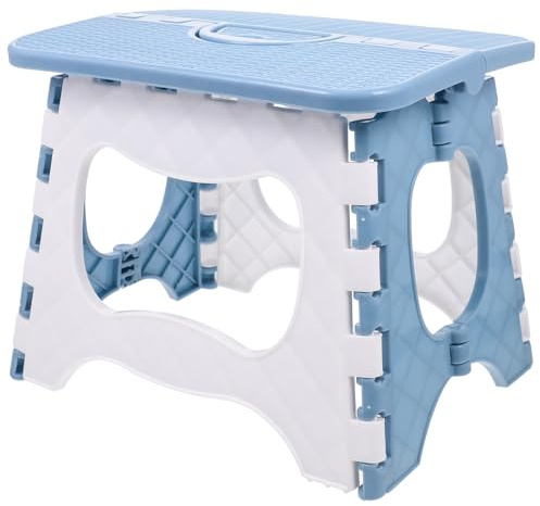 Uonlytech Sgabello Pieghevole da Esterno in Plastica Leggero e Compatto con Elevata Capacità di Supporto, per Pesca Campeggio Giardinaggio e Utilizzo Domestico in Bagno e Ufficio