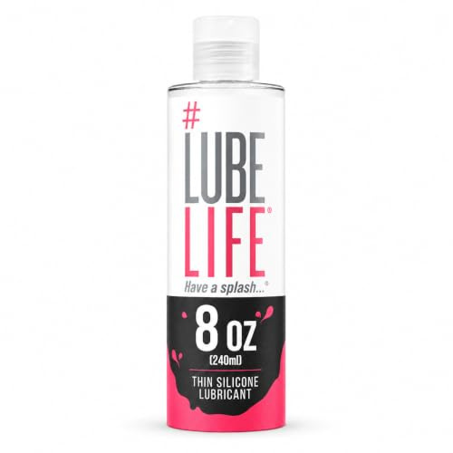 #LubeLife dünnes Gleitmittel auf Silikonbasis, 237 ml, Intimgleitmittel für empfindliche Haut, für Männer, Frauen und Paare, frei von Parabenen und Glyzerin, wasserfest