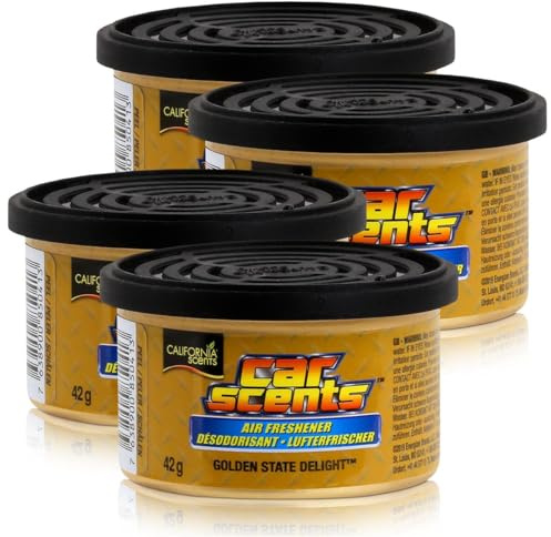 4X California Scents Car Scents Golden State Delight Lufterfrischer Raumerfrischer Autoduft 7022