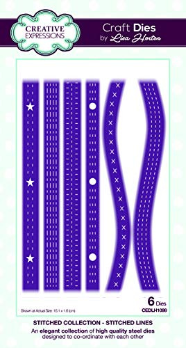 Creative Expressions Lisa Horton Collection - Plantilla para troquelado (metal, 15,1 x 1,6 cm)