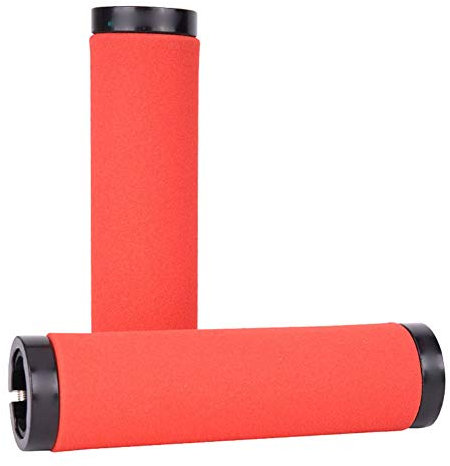 NANANA Rad MTB MXB Lenkergriffe, Ergonomische Struktur Fahrrad Griffe, Fahrradgriffschutz, Ergonomische Struktur Fahrrad Griffe[Rohrdurchmesser in 22,2 Mm][1 Paar],Rot