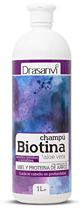 CHAMPU BIOTINA Y ALOE VERA CABELLO TEÑIDOS Y SENSIBLES 1L BOTE DRASANVI