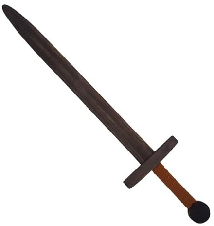 Kinder-Schwert aus massivem Holz | Ritter-Spielzeug | Wikinger-Schwert | dunkel | RS 722 B