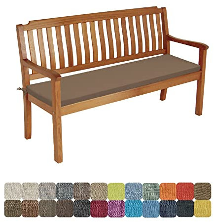 WTHYGB Bankauflage Sitzkissen Bankkissen 160 X 40 X 5CM Waschbar Abnehmbarem Stuhlkissen rutschfeste Gartenbankauflage Auflage für Gartenbank Terrasse Schaukel Gartenmöbel -Braun