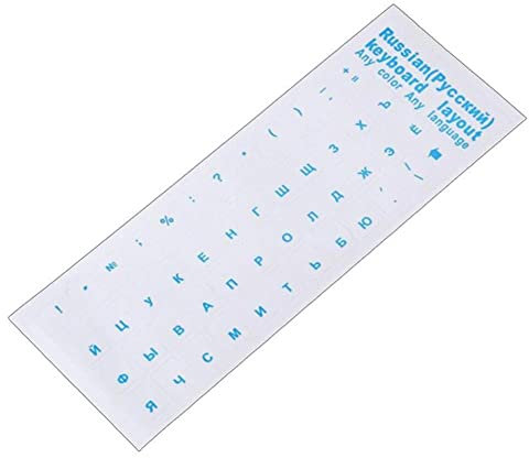 Universale Russo Trasparente Tastiera Adesivi Per Laptop Lettere Tastiera Per Notebook Polvere PC Copertura di Protezione Del Computer