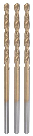 sourcing map 3uds Helicoidales Brocas 2.2mm Titanio Revestido (HSS-E) M42 Alta Velocidad Acero 8% Cobalto Recto Vástago para Inoxidable Acero Aluminio Aleación Metal