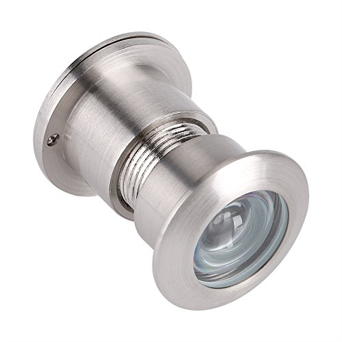 Türspion, 28mm breiter Betrachtungswinkel Türspion mit Heavy Duty Privatsphäre Abdeckung für Home Office Hotel, Guckloch für Haustür massivem Messinggehäuse (Silber)