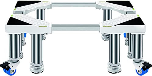 YHJZSM Washing Machine Stand BaseMovable Base for Freestanding Fridge Freezer Height 25cm/9.8in Appliance Wheels Adjustable Fridge Freezer Trolley Double Door Wine Cooler Stand (8 Legs 4