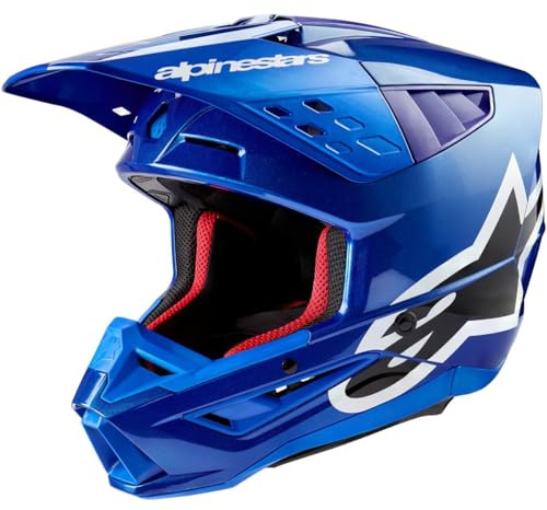 Alpinestars Motocross-Helm S-M5 Corp - Schwarz/Diva Pink/Glossy