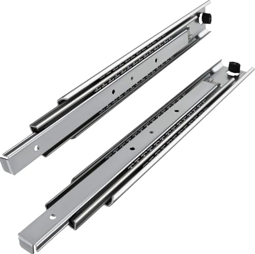 SOTECH 2 Stück Vollauszüge KV1-80-H53-L250-NF 250 mm | Kugelführung belastbar 80 bis 100 kg
