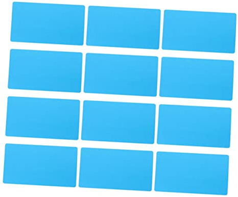 Leere Visitenkarten zum Selbermachen 50 Stück 0, 2mm Aluminium Blau