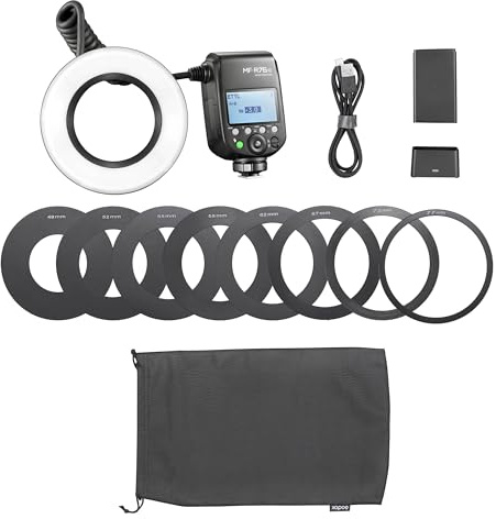 MF-R76 C/N/S On-Camera TTL Macro Photography Ring Flash (Compatible With Canon)