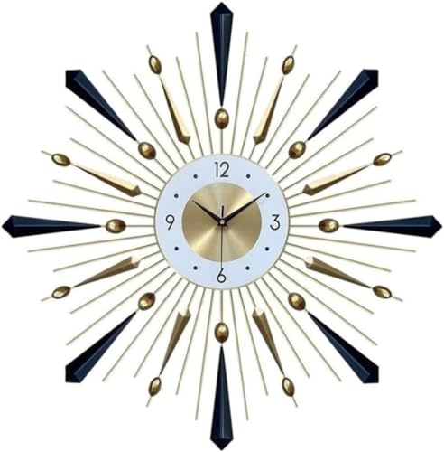 GOOPEEG Wanduhr Modern, Home Moderne Wanduhren Moderne Wanduhr Dekor Leises Leises Quarzwerk Dekorativ Wall Clock Uhr Wohnzimmer (Size : 80 * 80cm)