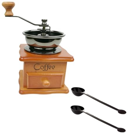 TOPBATHY Macinacaffè Manuale Conico Per Caffè in Grani Set Per Preparare Il Caffè A Mano Prestazioni Elevate Per Larredamento Della Cucina