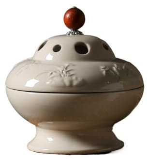 LUNCHS Forme de Gourde Pot à Ail Motif Clair Stockage D'oignon Base Haute avec Couvercle Découpé