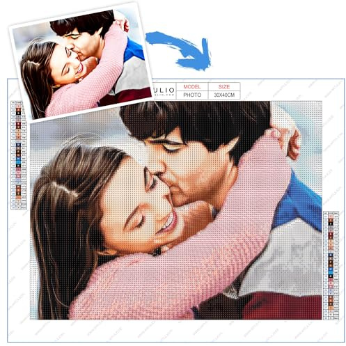 ARTULIO 5D Diamond Painting Eigenes Foto - 40x30 cm – Diamond Painting Selbst Erstellen