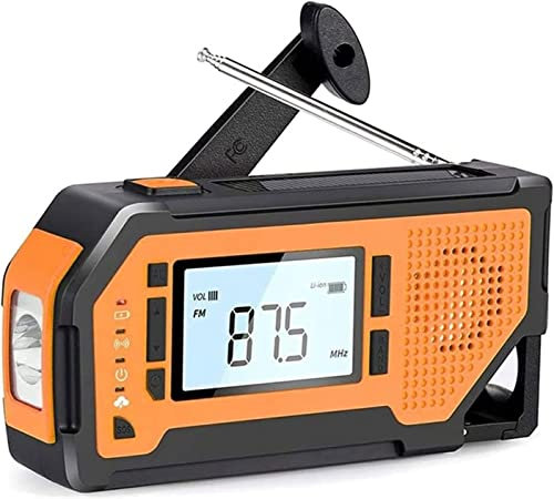 YQYBF Digital Radio Internet Wifi,Emergency Radio Weather Alert Radio Solar Hand Crank Radio AM/FM/NOAA Weather Radio