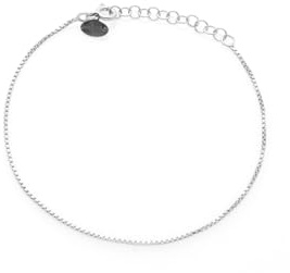 Louis Ciocchetti dal 1887- Bracciale Argento 925 Sottile, Fine, Bracciale fine donna elegante, ideale per charms, Braccialetto idea regalo Natale e San Valentino, made in italy