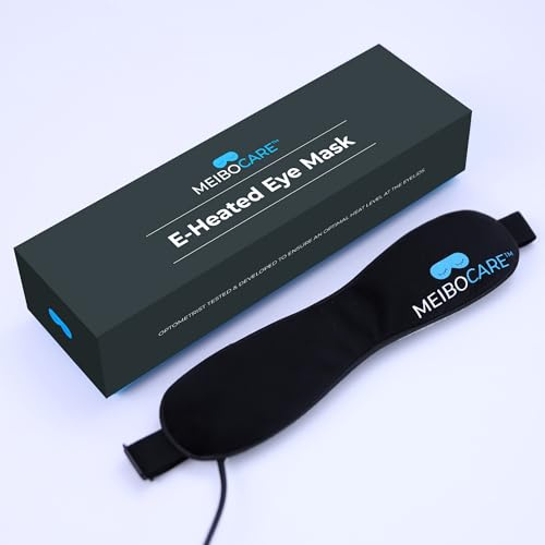 Augenmaske Wärmend - USB-betriebene Augenkompresse - Graphen FIR-Technologie - Wärmemaske für Trockene, MGD, Blepharitis, Gerstenkorn - 3 Temperaturstufen - Wärmebrille Meibom