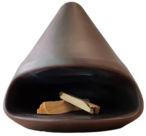 Porta Salvia para Quemar | Porta Palos Santo de cerámica Porta palitos de Palos Santo Recipiente para Cenizas de Palos Santo - para manojos de Salvia de palitos de Palos Santo