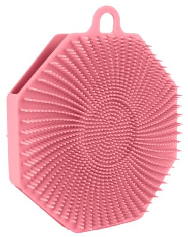 Exfoliador Corporal Para Baño Cepillo Limpiador Cutáneo de Mano | Cepillo de Silicón de Doble Cara, Exfoliador de Piel para Ducha, Baño, Gimnasio, Cuidado Diario y Viaje