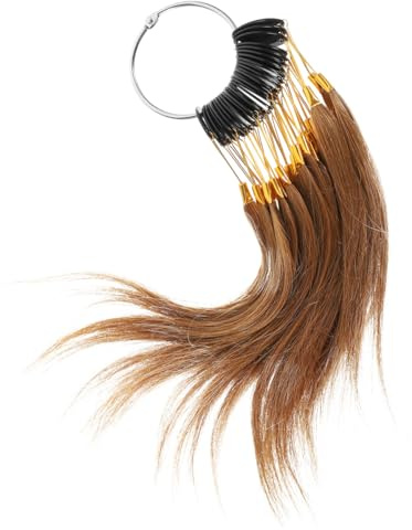 UKCOCO 30 Stück Echthaar Haarfarben Teststrähnen Leicht Tragbar Verbesserte Färbetechnik für Friseure und Haarfärbehersteller Salon Haarfärbemuster für Beauty Studios