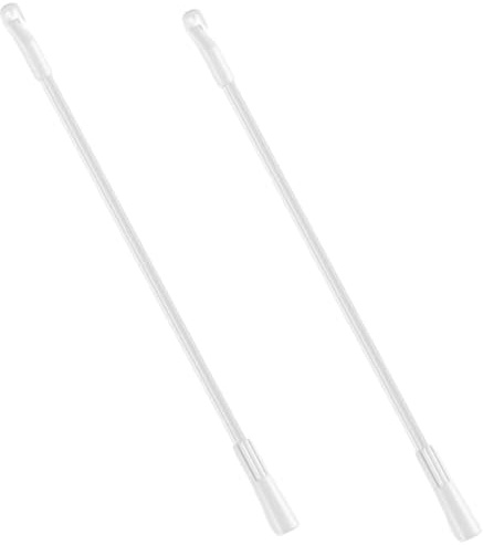 GALPADA 2 Piezas Varita de Cortina de Aluminio con Gancho Accesorio para Barra de Cortina Resistente y Práctica para Reemplazo y Uso Casa