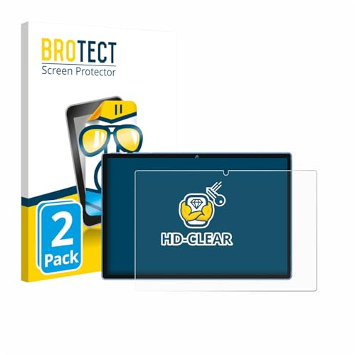 brotect Pellicola Protettiva per Biegedy B25 10.1 | 2 Pezzi Chiara Protezione Schermo Made in Germany Trasparente Anti-Impronte