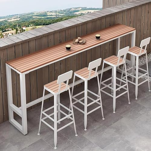 Gartenbank Outdoor Wetterfest Metall Pflanzensitze Modern Wasserdicht Rechteckig Standtisch für Wohnungen Balkon Entspannungsbereich Stilvolle Outdoor-Möbel