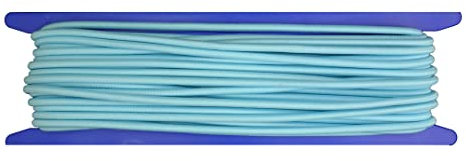 Gepotex Gummiseil/Expanderseil Länge 20 Meter Durchmesser 5mm Farbe blau - neonblau Fluoreszierend (leuchtet unter Schwarzlicht), Beste Qualität - Made in Germany