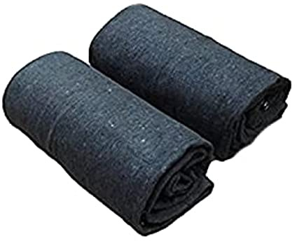 Doppelpack Biwakdecke grau 200x150 cm Pferdedecke Picknickdecke Decke anthrazit