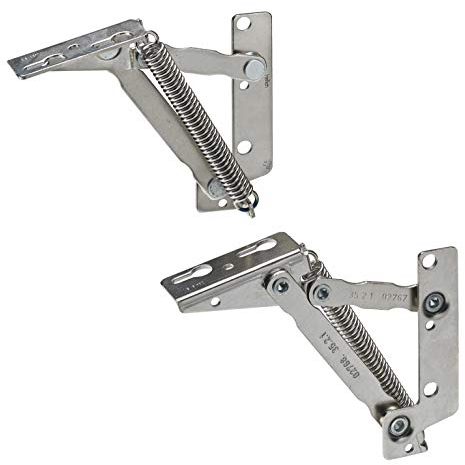 Hettich 9219503 Ferrure de levage pour porte gauche et droite, nickelée, avec vis