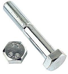 10 Stk Sechskantschraube DIN 960 M14x1,5x75 Feingewinde mit Schaft - Stahl verzinkt