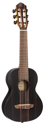 Ortega Guitars Mini Reise Gitarre – Mini Travel Series – Ebenholz, Natur (RGL5EB)