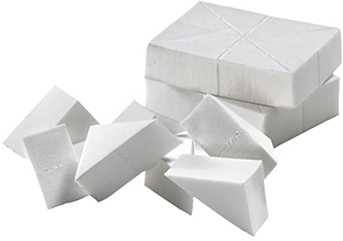 JOY-STORE 10 pezzi di spugne per make up. Spugnette monouso per trucco viso e nail art. Spugnette triangolari per polvere, mascara, crema e fondotinta. (Small)