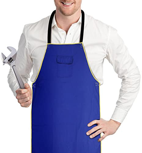 Grembiule da Lavoro per Saldatura, Grembiule per Saldatura Ignifugo Resistente Grembiule da Lavoro per Protezione Saldatore di Sicurezza Resistente al Fuoco Tuta per Operazioni Meccaniche