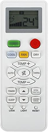 Télécommande Navna - Climatisation - Universelle - Compatible Haier YR-HD01 / YL-HD04 / YR-HD06 / YL-HD02 / HA-0361 - Remplacement - Blanc - Infrarouge - 2 Piles AAA