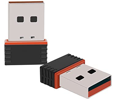 Jiklophg 2 unidades 150 Mbps Mini USB Tarjeta de Red Inalámbrica 2.4G Adaptador Wifi WLAN IEEE802.11N USB2.0 Receptor Wifi para Tablet/PC/TV Box