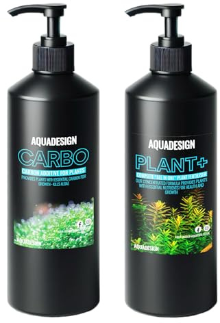 AquaDesign PLANT+ 1000ML & CARBO 1000ML Aquarium Plant Fertiliser System