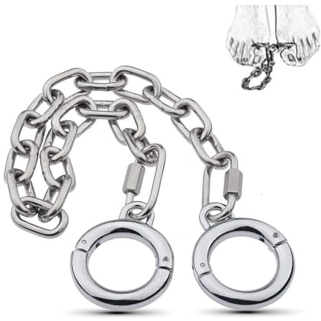 preni Sm Bondage Zehenmanschetten Sex Handschellen Fesseln Für Frau Handschellen Fetisch Extrem BDSM Handschellen Daumenschellen Handcuffs Fußfesseln,Männer/27 mm,Mit Kette