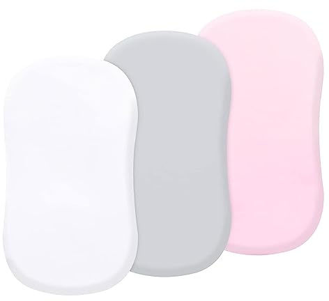 3 pezzi lenzuola traspiranti per culla, rimovibili, con angoli, per fasciatoio, set di biancheria da letto per neonati