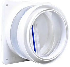 OZXLH 1Pc Clapet Anti-Retour de hotte 150/160/180MM Conduit Double Tête Contrôle Sortie Pièces de Ventilation