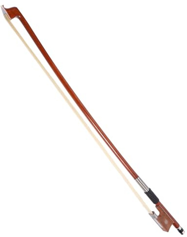 BESTonZON Geigenbogen für Kinder aus Rotem Sandelholz mit Weißem Pferdehaar Ausbalancierter Bogen für Violine Geeignet zum Üben und Musizieren Modell 1/10