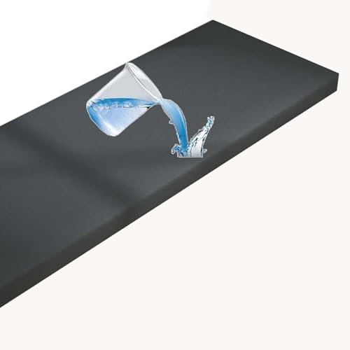 MSNCS Bankauflage Bankkissen Outdoor 80/60/90/120//140/160 Kunstleder Bankkissen-Wasserfestes-rutschfeste-GartenBankauflage- 5 cm Dicke Matte für Schaukel Terrasse Drinnen(Dark Gray,160x40x5cm)