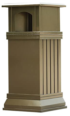 Papelera de Cocina Papelera Exterior con cenicero Papelera de Metal Papelera Comercial Papelera Comercial Adecuada para Interiores Área de Oficina Hotel Contenedor de Basura